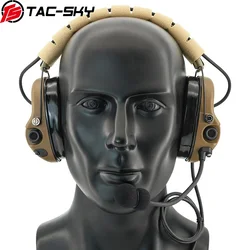 Ts TAC-SKY kopfband headset h301 taktischer hörschutz walkie-talkie ptt headset im freien jagd schießen headset