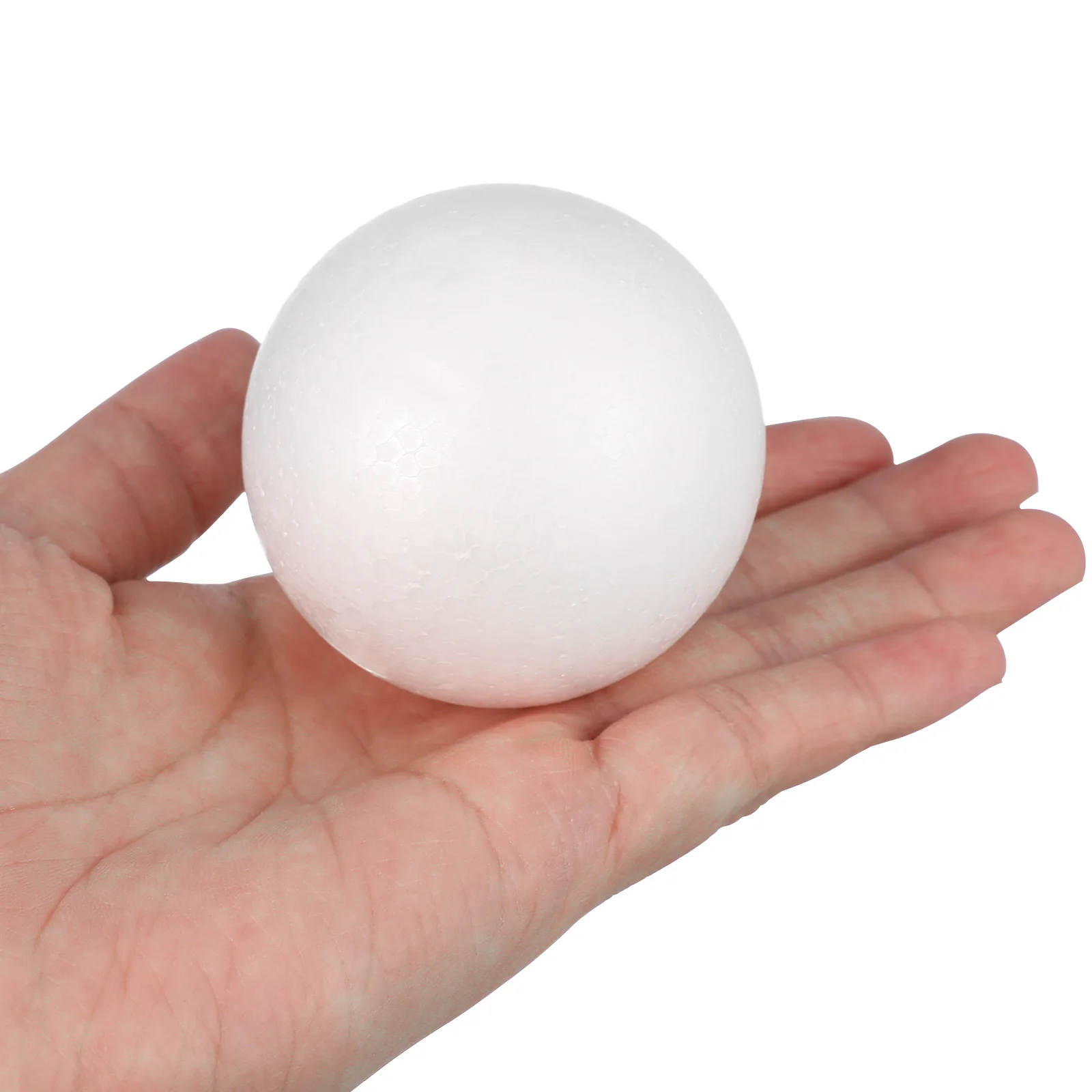 

10Pcs Christmas Craft Balls 6cm Polystyrene Solid Foam Spheres White DIY Xmas Tree Ornament Decoration Polystyrene Balls