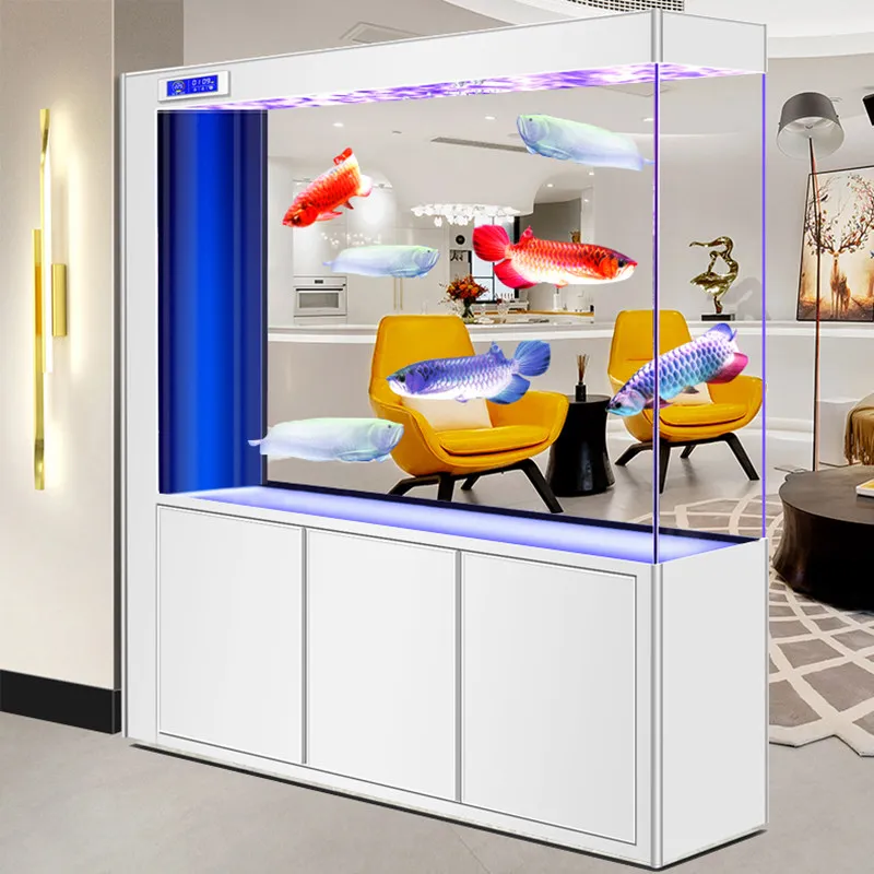 

Новый аквариум из ультрапрозрачного стекла: средний/малый прямоугольный аквариум с нижним фильтром, универсальная перегородка-экран, мебель для дома JT40