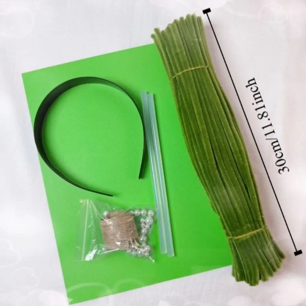 Christmas Tree Twisting Stick Headband Material Twisted Face Washing Xmas Tree Material Pack Cute Funny