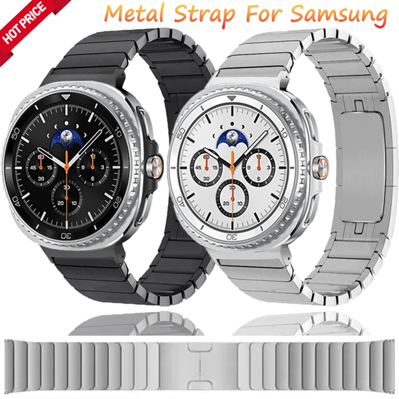 Metallarmband für Samsung Galaxy Watch 8 Classic 46 mm Ultra 2025 Armband Edelstahl-Armband für Galaxy 8 44 mm 40 mm Correa