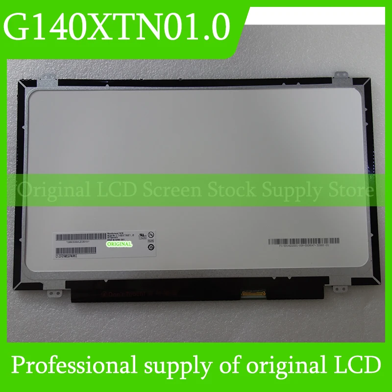 Original G140XTN01.0 LCD Screen For Auo 14.0 inch LCD Display Panel Brand New