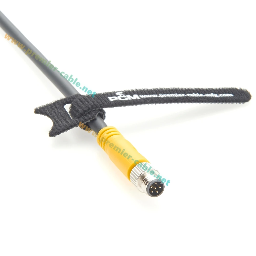 M8 6ピン パワー I/O 産業用カメラ トリガー ケーブル M8 オス - オープンエンド ハイフレックス コード Basler Boost および ACE 2 GIGE カメラ用