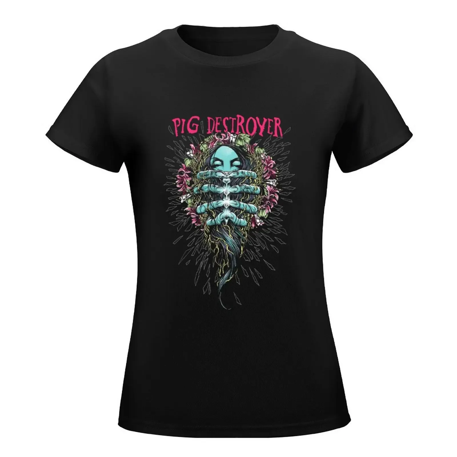 Pig Destroyer T-Shirt Short sleeve tee Aesthetic clothing shirts graphic tees kawaii clothes Women's tee shirt