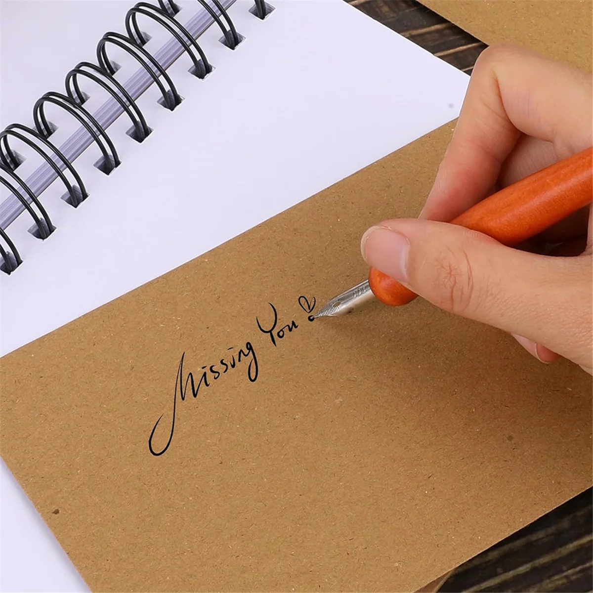 木製ペン先インクペン先セット、ディップペンホルダー、コミック書道ペン先、描画ペン先、10個