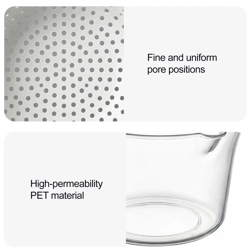Safe Drain Basket 3pcs Double Layer Drain Basket Set with Handle 2-in-1 Strainer Storage Container for Small Vegetables Fruits
