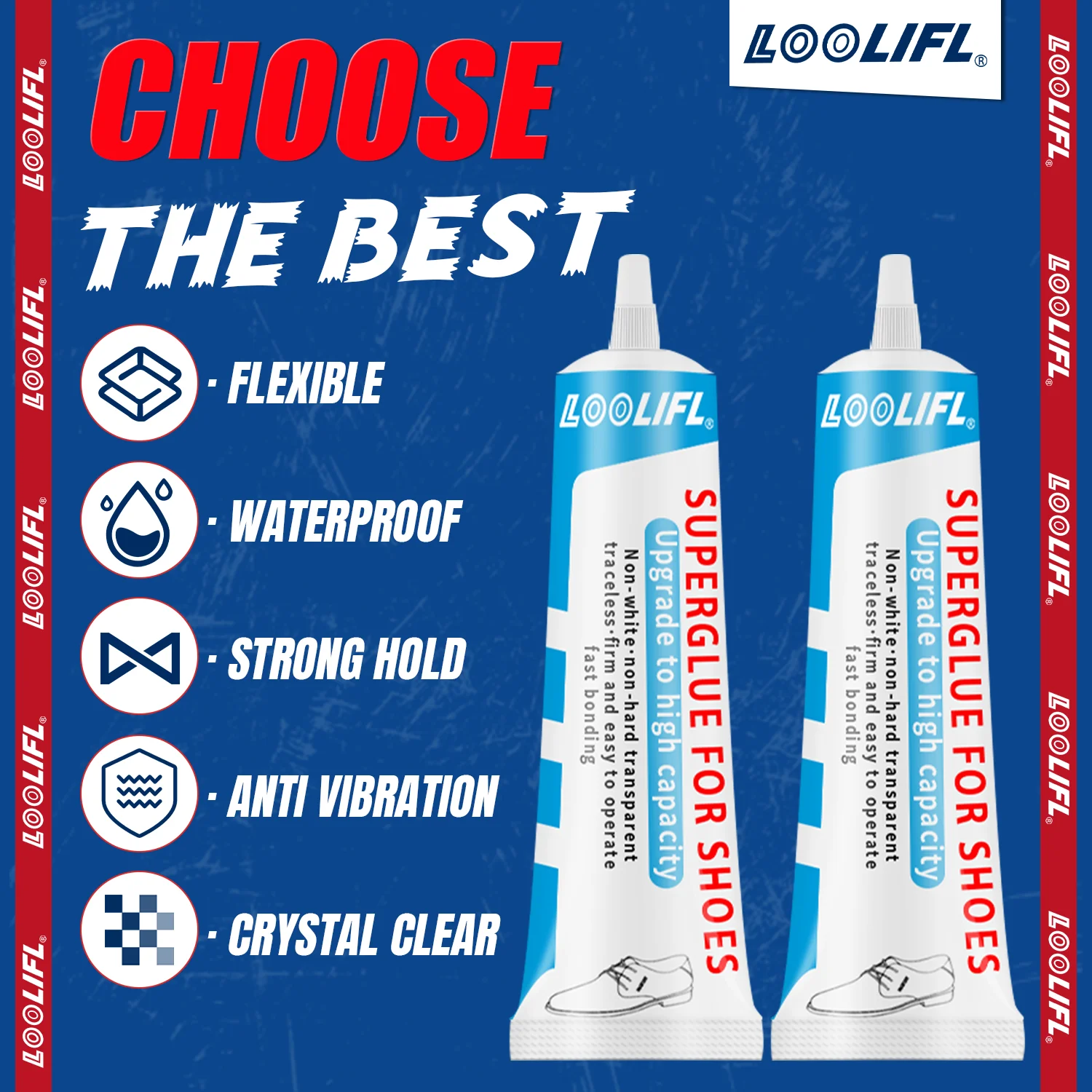 Agente di riparazione super resistente, manufatto per la riparazione della colla per scarpe, colla professionale per calzolaio, plastica impermeabile e resistente all'usura.