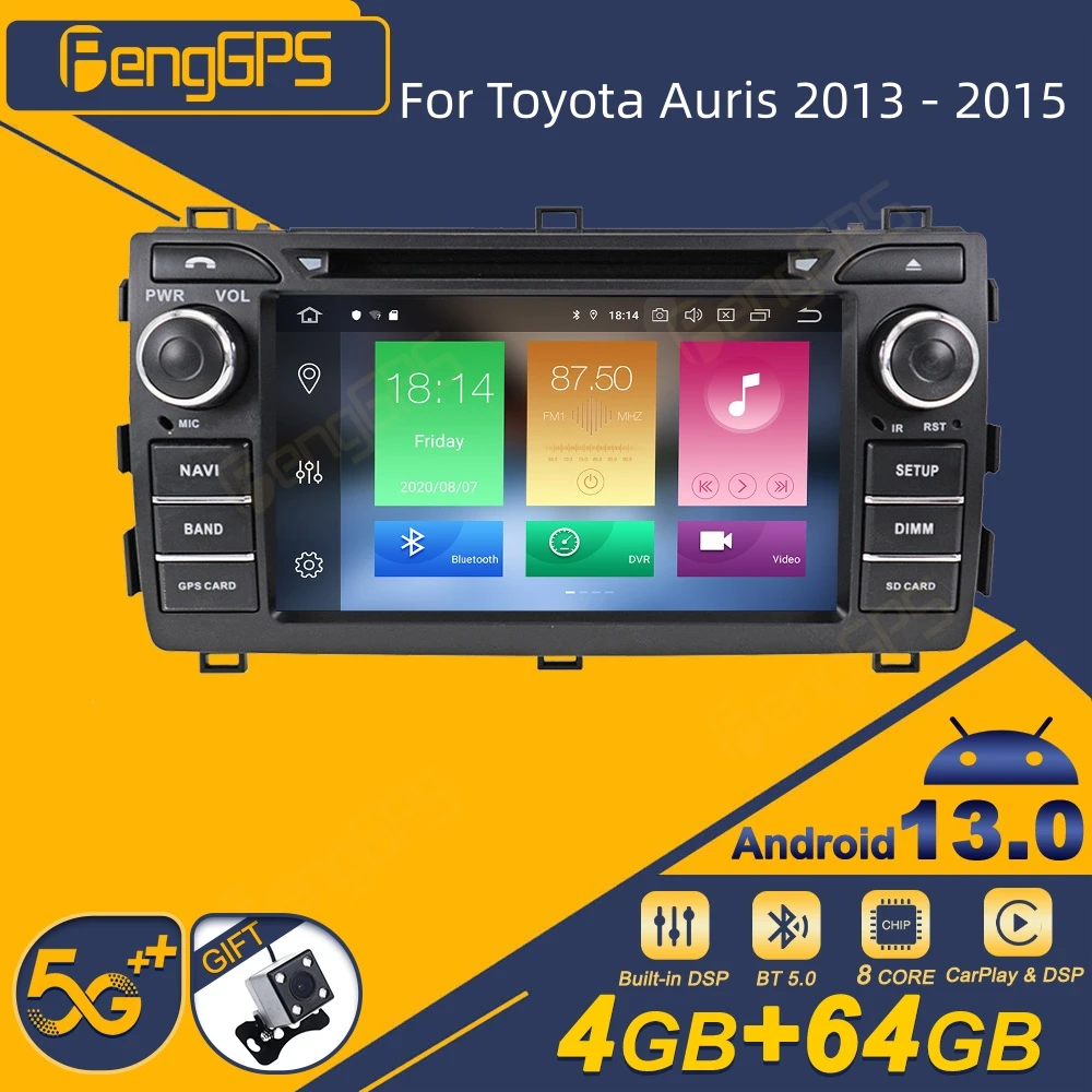 

For Toyota Auris 2013 - 2015 Android Car Radio 2Din Stereo Receiver Autoradio Multimedia Player GPS Navi Head Unit Screen