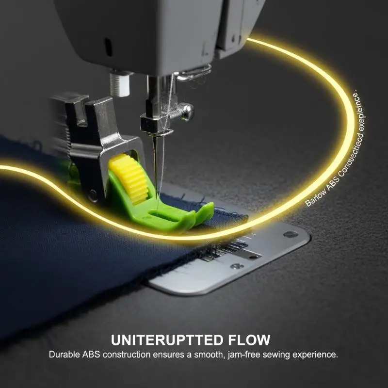 Flat Car Sewing Machine Presser Foot 2 Roller Wheels Universal Attachment for Industrial Use Thick and Thin Fabric Sewing Tasks