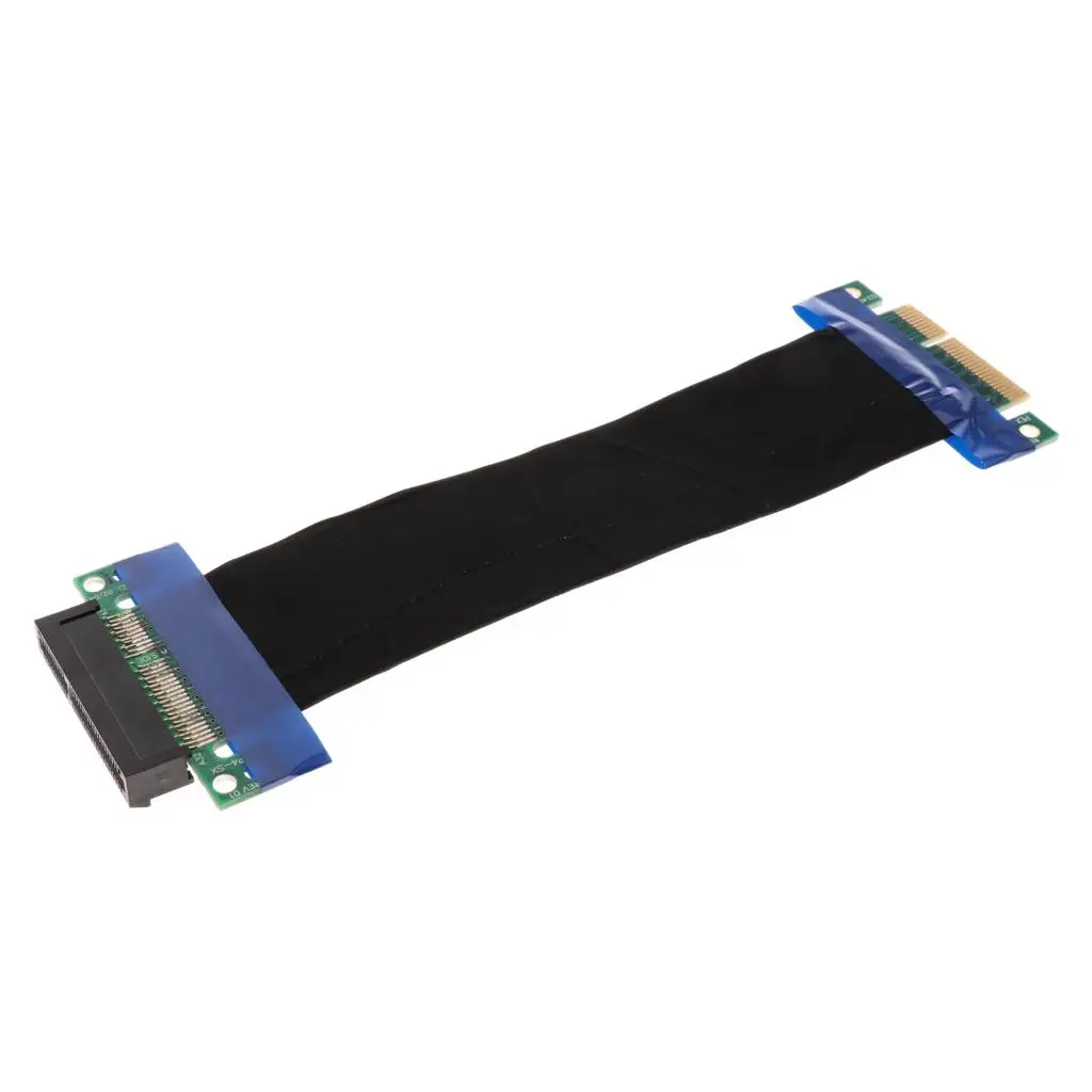 Flexible Copper PCI-E 4X Extension Cable Anti-jamming Shielded Riser Card Adapter Pc Cable in for Advanced Desktop Assembly