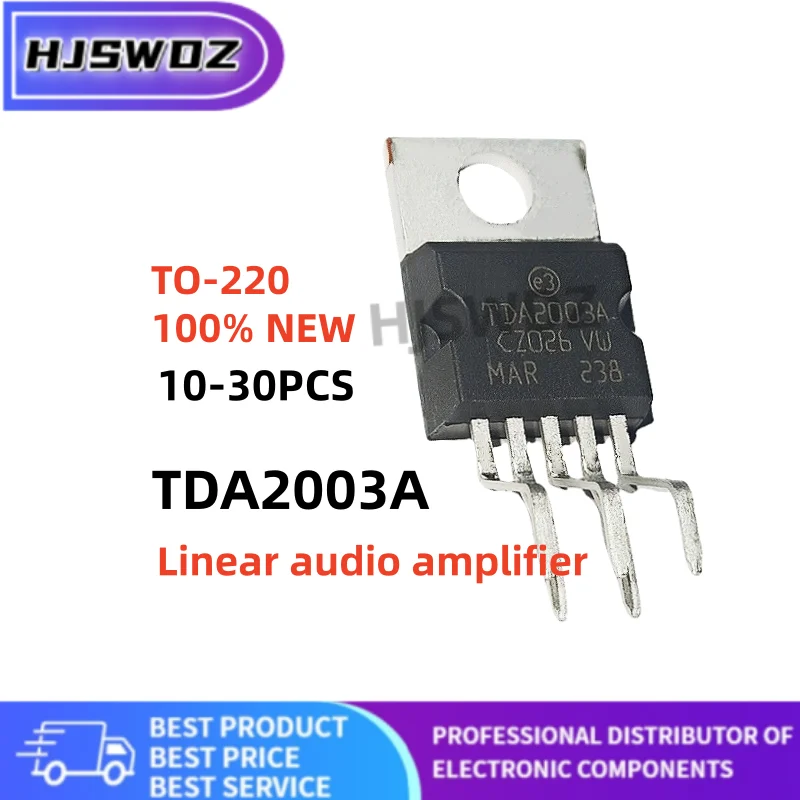 10~30PCS 100% New TDA2003A TDA2003 TO-220 Linear audio amplifier IC chip