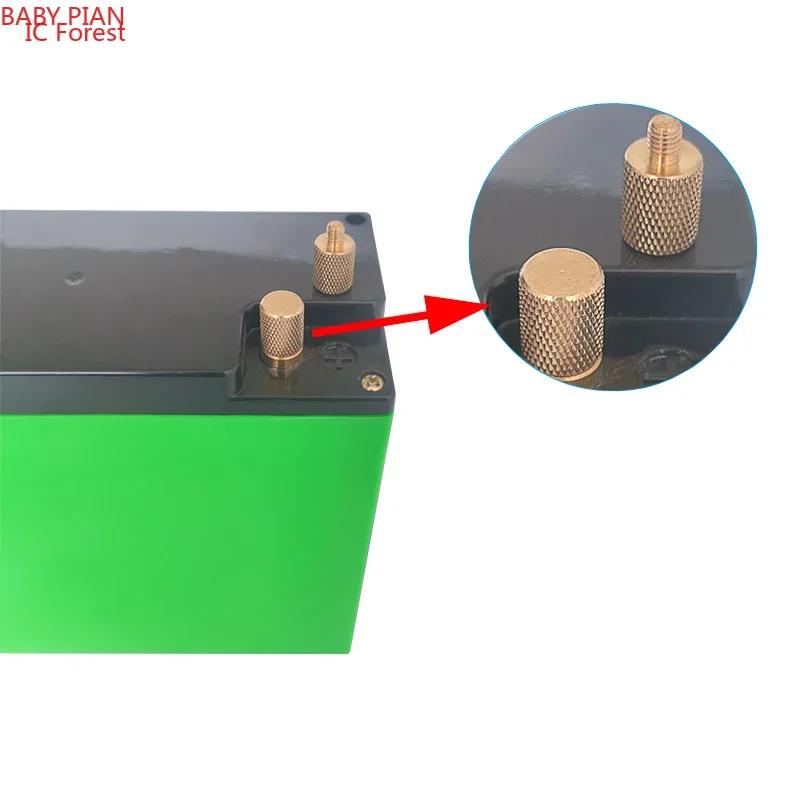 Bateria słoneczna M5/M6/M8 Lifepo4 jacht RV bateria litowa czysta miedziane zaciski plastikowa powłoka zaciski dodatni ujemny baterii