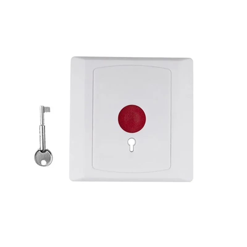 Key Reset NC/NO Options Panic Button Plastic Switch Use for Alarm System Emergency Swtich