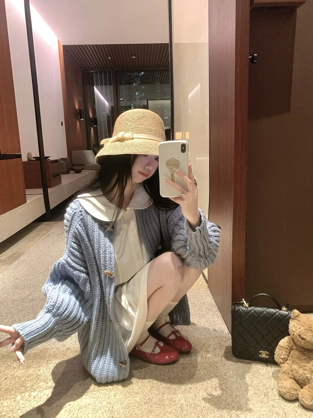 

Свободный вязаный кардиган из смесовой шерсти, весенний, в стиле кэжуал, с длинными рукавами, средней длины, теплый, женский, модный, повседневный.