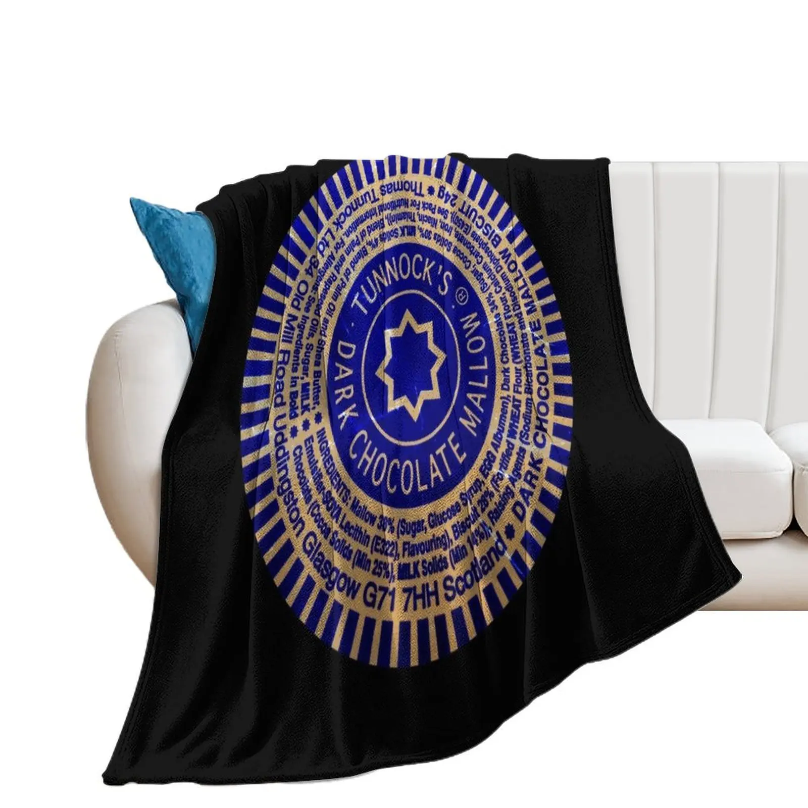 Tunnock's Dark Chocolate Mallow Throw Blanket anime For Baby halloween heavy to sleep Blankets