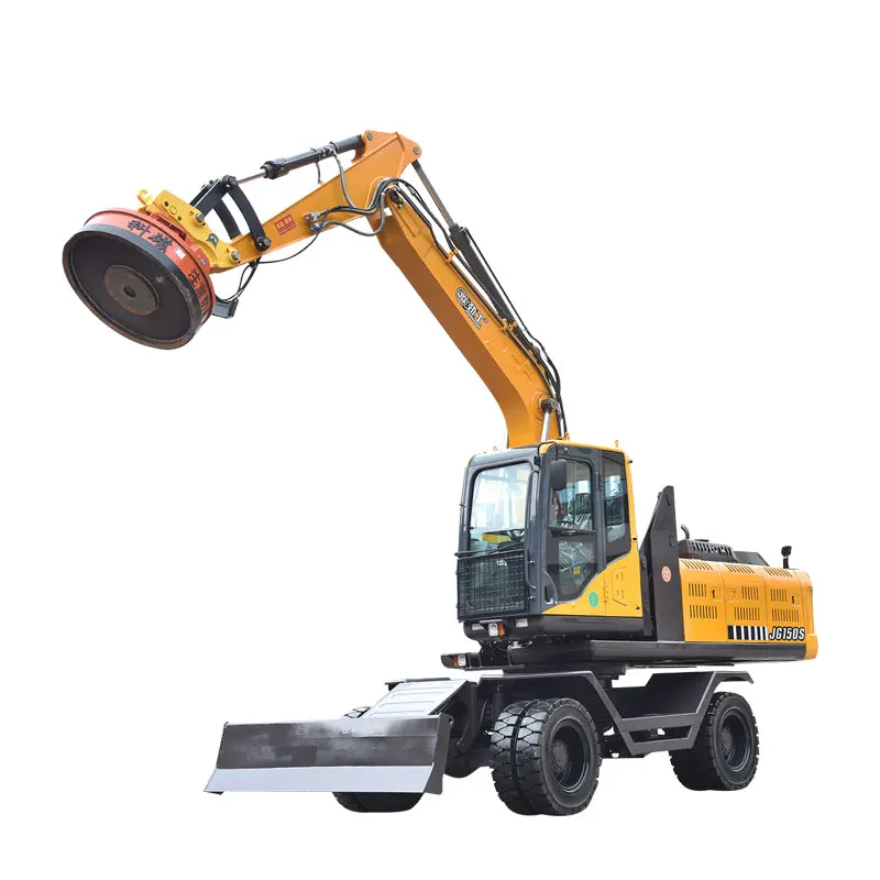 Remote-Controlled Electromagnets Circular Lifting Magnet Electric Lifting Magnet for Excavator Easy Operation from Distance
