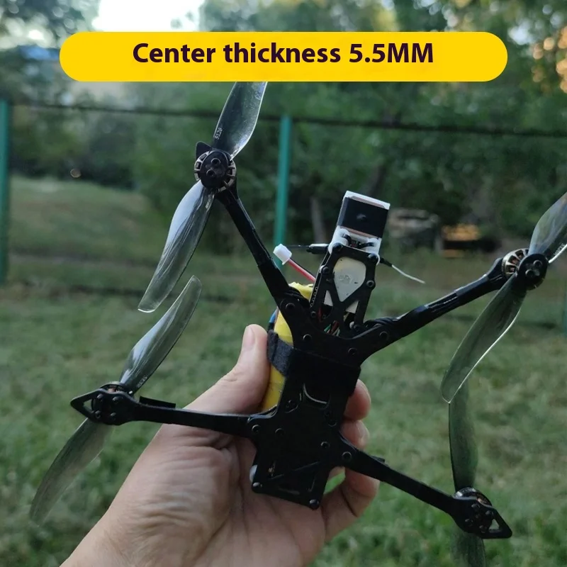 Gemfan Qianfeng 5126-2 Lima Inci Tiga Lubang Dua Bilah Pendorong Fpv Model Pesawat Baling-Baling Efisiensi Tinggi Baling-Baling Jarak Jauh
