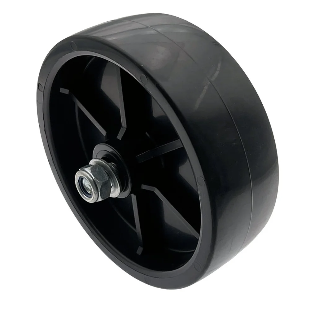 Black Trailer Support Wheel Sturdy Construction High-strength Plastic For Tough Conditions For American Trailer Supports