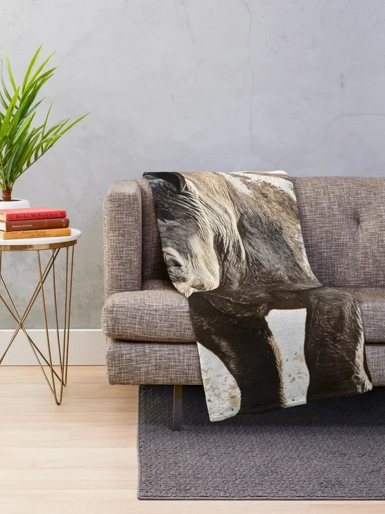 Rhino Throw Blanket Furry Sofa For Baby Blankets