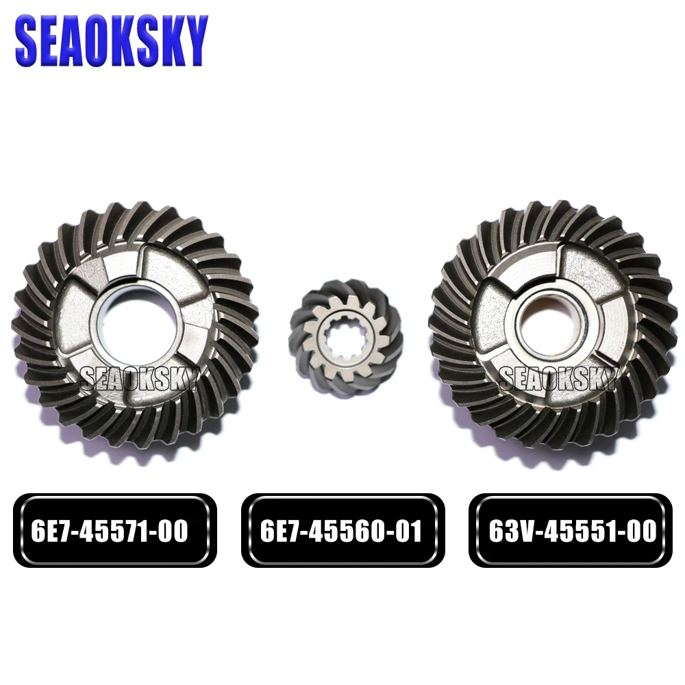 

Gear Kit for Yamaha F15 4 Stroke 15HP Outboard Motor 6E7-45560-01 63V-45551-00 6E7-45571-00