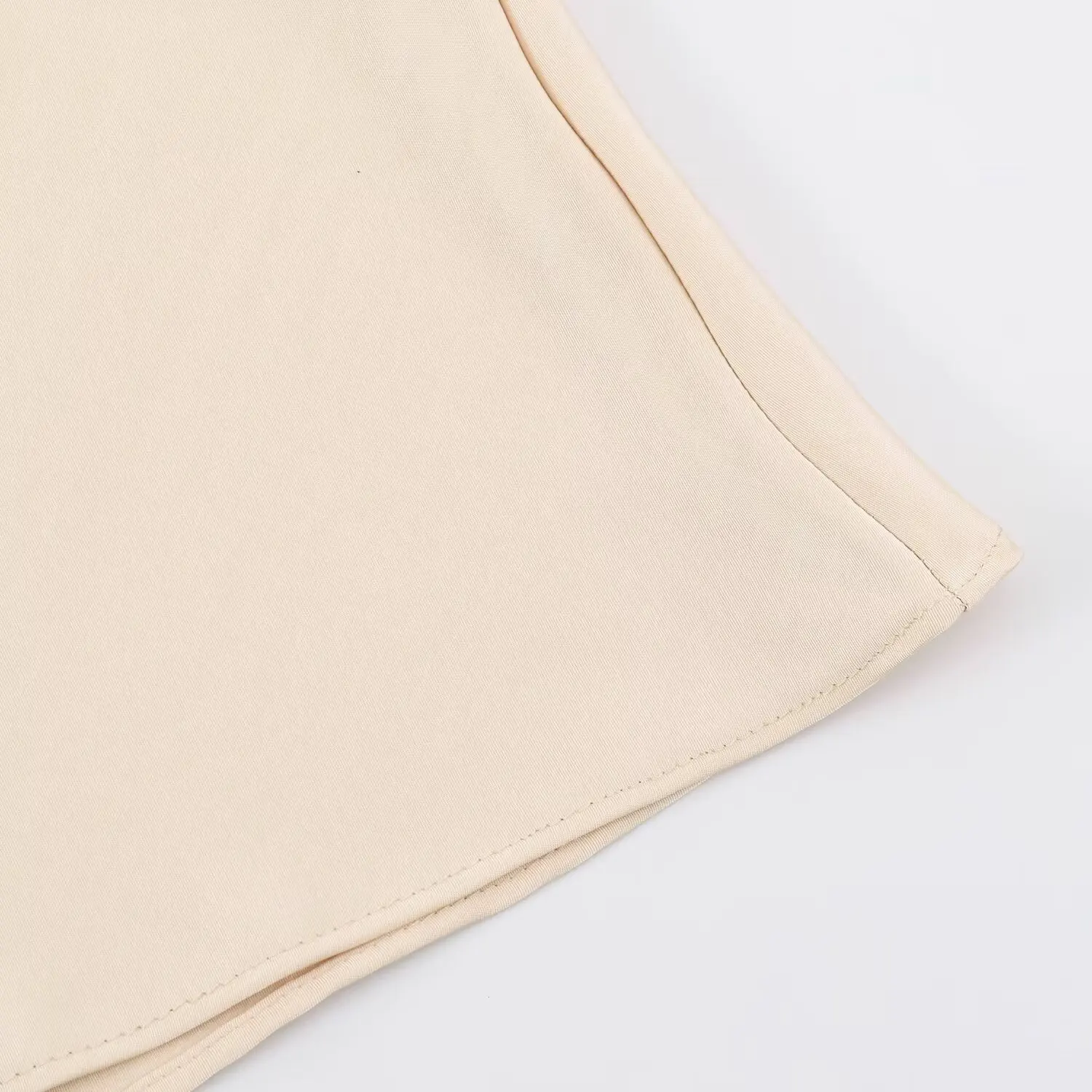 BSAY 2026 Herbst Damen Satin-Textur Midi-Rock mit Taillenband, Knotendekor, Kontrastpaspelierung, Hohe Taille, Fishtail, Eleganter Langer Rock – Detail 5