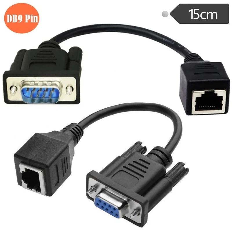 Quality DB9 Female/Male to RJ45 Converter Cable for Reliable Data Transmission Converter Cable Effortlessly