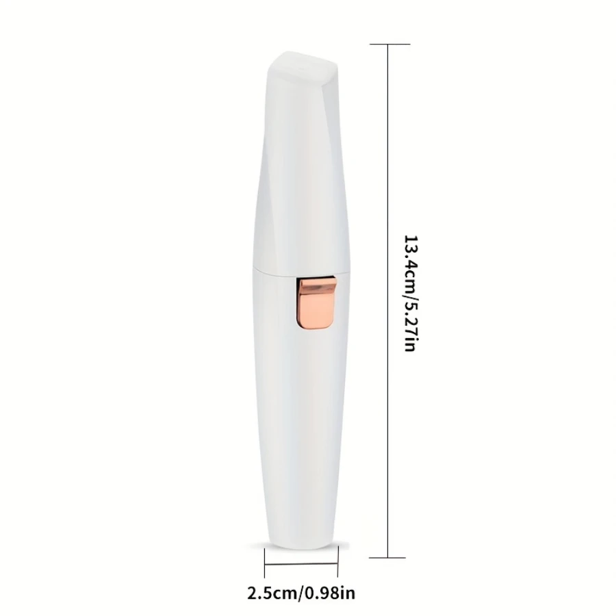 Rifinitore per sopracciglia ricaricabile 2 in 1 e depilazione facciale, rasoio per capelli indolore con luce a LED per viso, sopracciglia, labbra,