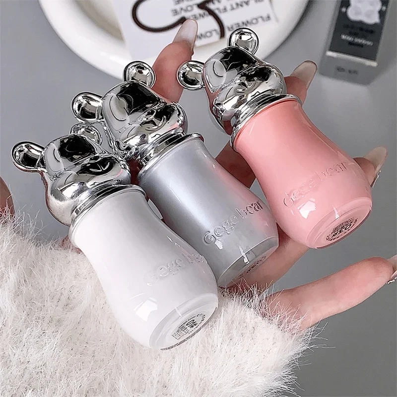 

Velvet Matte Electroplated Bear Lipstick Long-lasting Non-fading Lip Mud