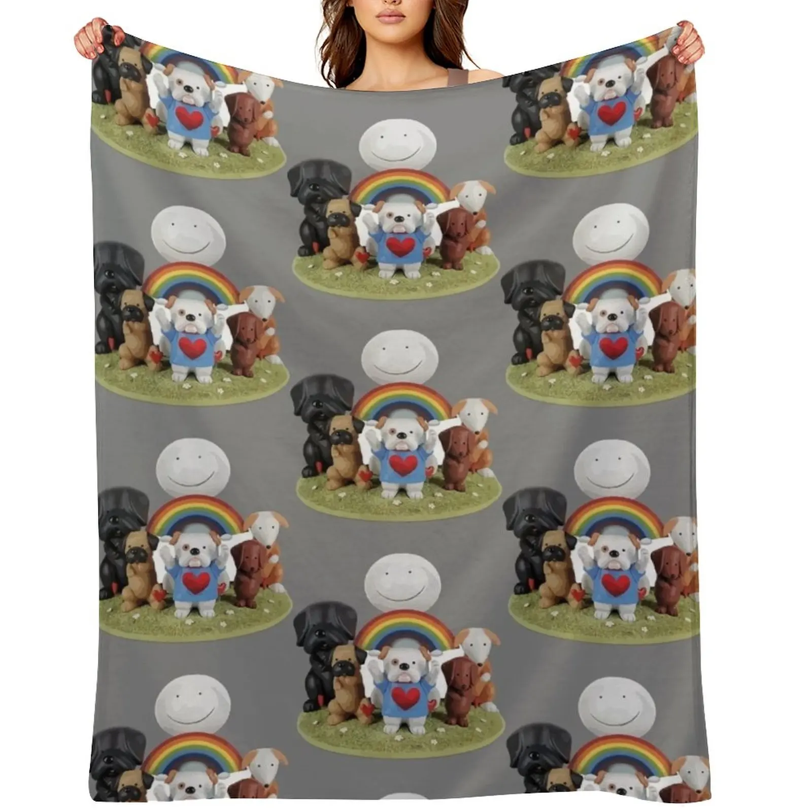 

Doug Hyde : cartoon Throw Blanket Heavy Baby funny gift Soft Plaid Blankets