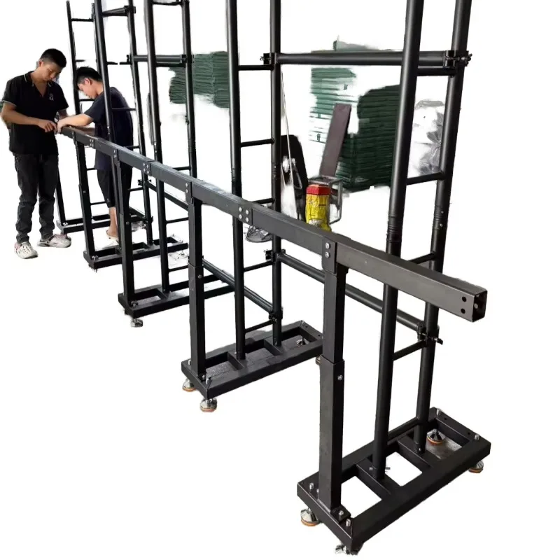 Adjustable Aluminum Alloy Cabinet Clamps LED Screen Ground Bracket Support Truss 100kg Load Capacity Modular Anti-Rust Quick