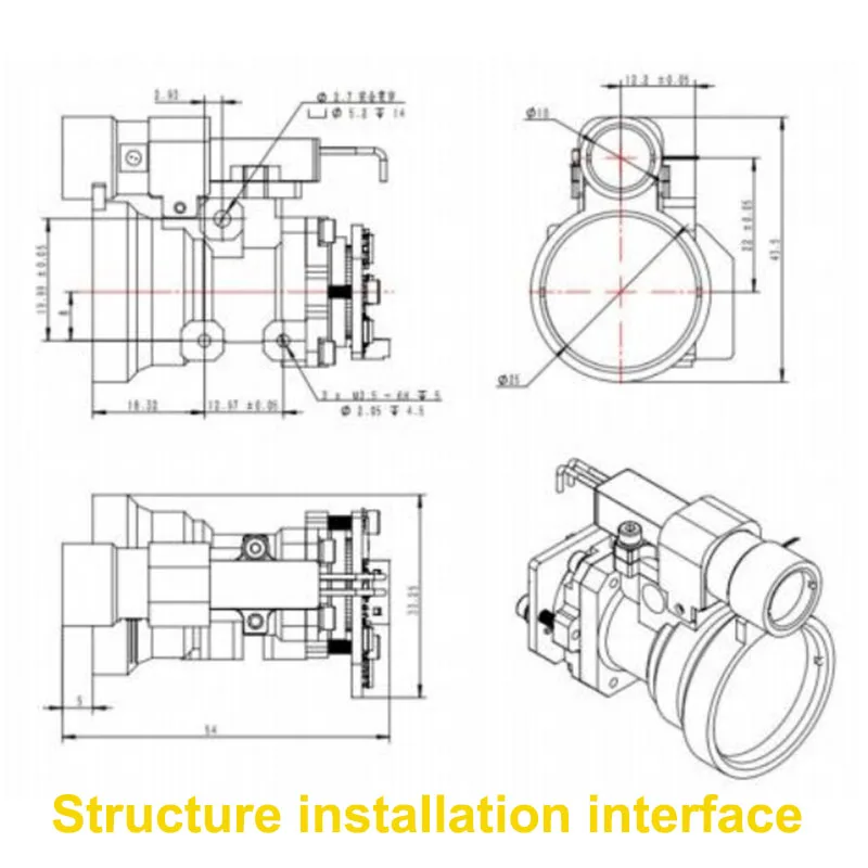 Infrared 5km Long Range Rf Module Outdoor 5000 Meter Laser Rangefinder Sensor RS422 Long Range Control And Module For Drones