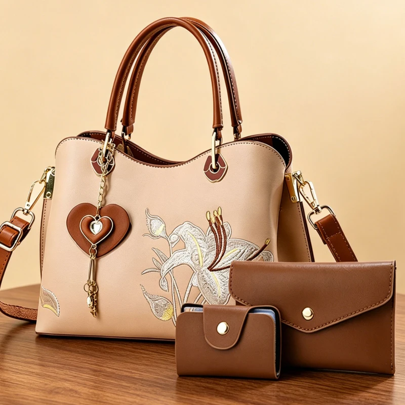Sacs à main brodés de style chinois pour femmes, sacs à bandoulière brodés polyvalents de luxe léger pour dames