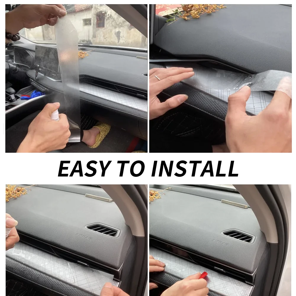 ل BYD ختم 2022-2023 سيارة الداخلية لوحة البيانو طبقة حماية بولي TPU شفافة ذاتية اللصق الطلاء فيلم المضادة للخدش تجديد PPF #6