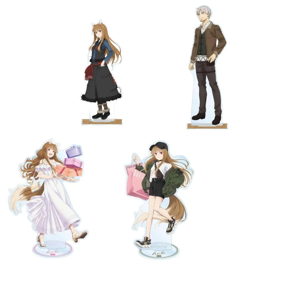 

Hot Anime Q Edition Fashionable Spice and Wolf Acrylic stand Acrylic Stand Desktop Decor Standing Gifts About Anime keychain