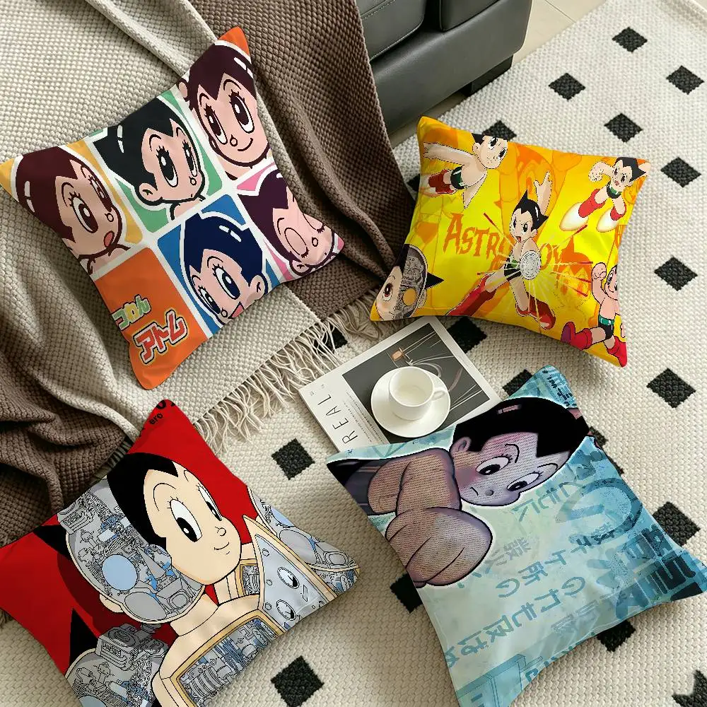 A-Astro Boy Anime Cushion Cover Car Throw Pillow Case For Sofa Car Christmas Gift 40x40cm 45x45cm