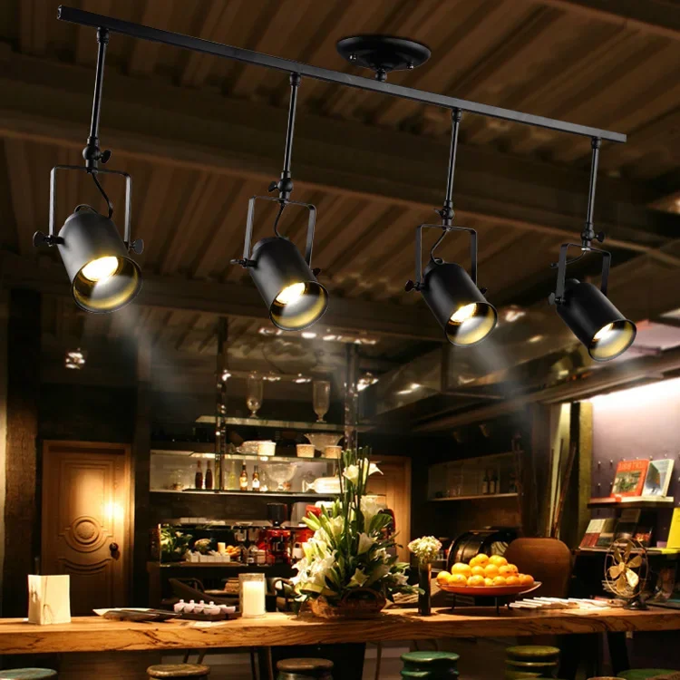 European-style retro chandeliers creative personality industrial style clothing store bar counter cafe LED spotlights YHJ122504