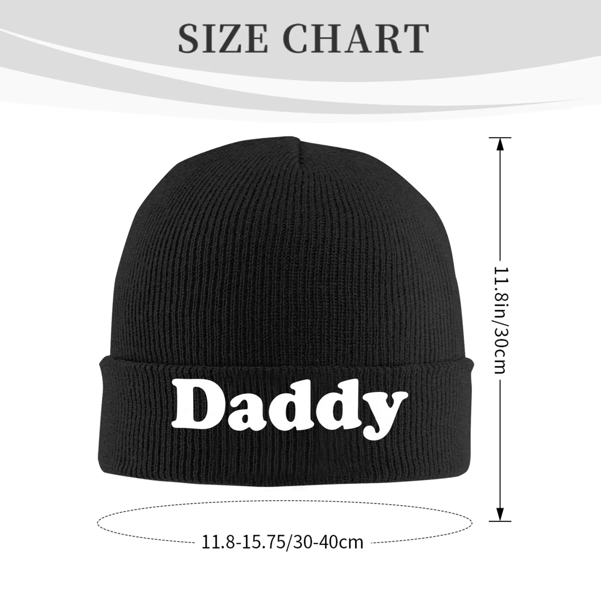 Daddy Dad Hat Baseball Cap Classic Polo Style  Knit Hat Dad Beanie Hats Gym Head Wrap Unisex Adult Bonnet Hats Spring Caps