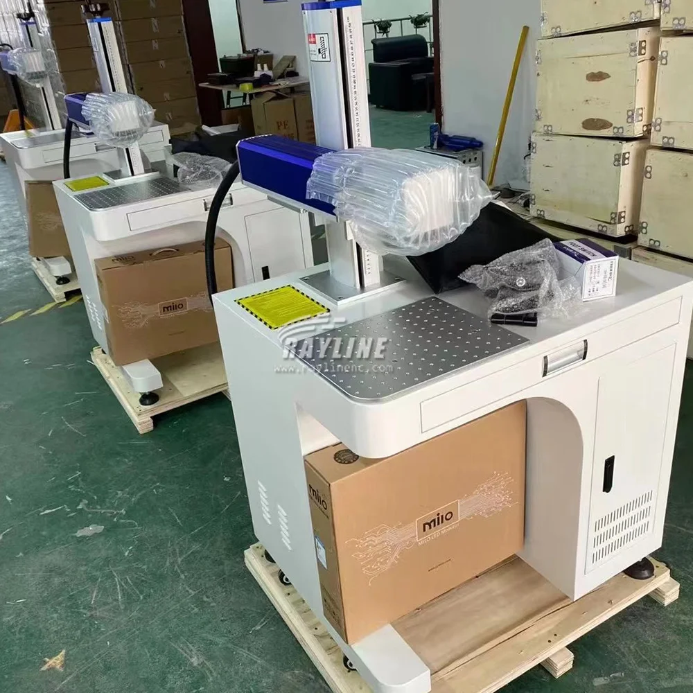 Raycus JPT MAX-Machine de Gravure Laser Mobile en Acier Inoxydable, Mini Laser à Fibre, Marquage de Logo, 20W, 30W, 50W, 70W, 100W