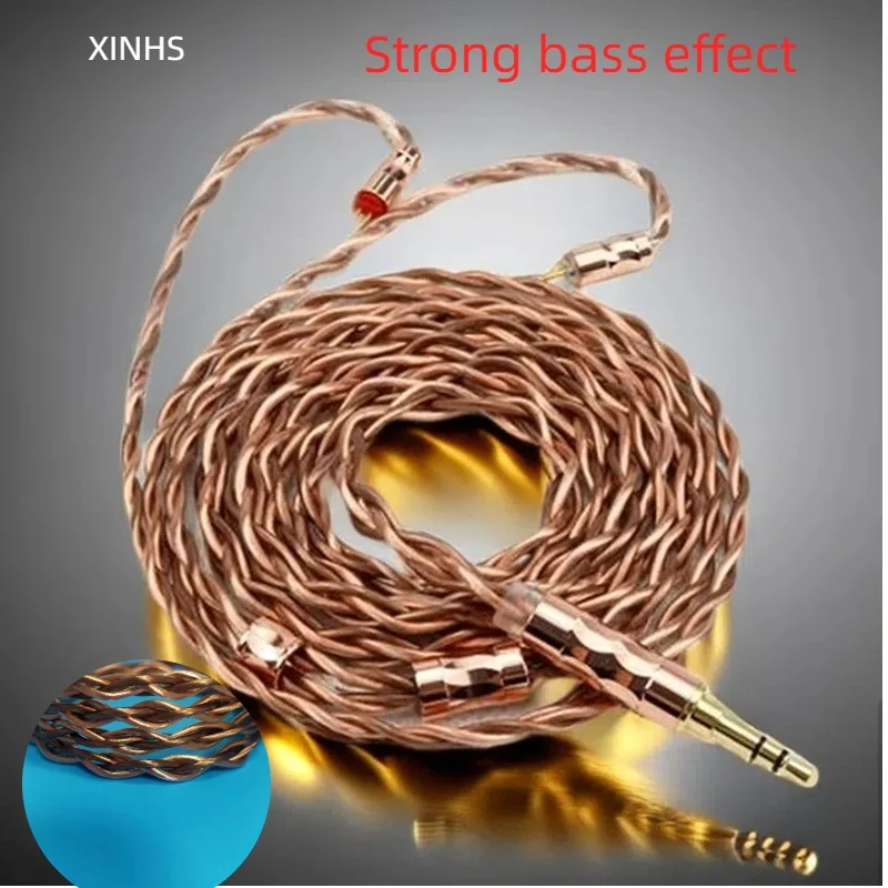 XINHS G10 4-core 7N bright copper+7N dark copper HIFI headphone cable