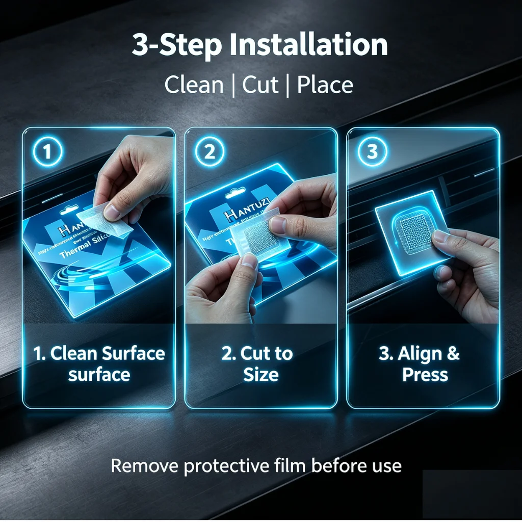 Thermal Silicone Gapthermal pads gpu 21W/mK 100x100mm Heat Conduction Sheet - CPU Graphics Card Notebook Radiator Cooling Pad