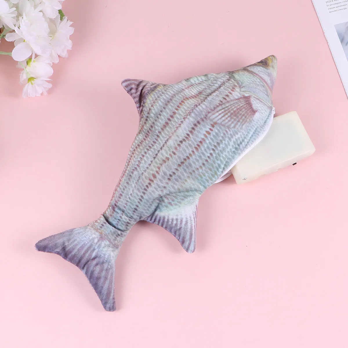 

USB Rechargeable Animated Fish Pet Plaything for Cats Stimulates Hunting Instinct Prevents Furniture Scratching Enhances Bond