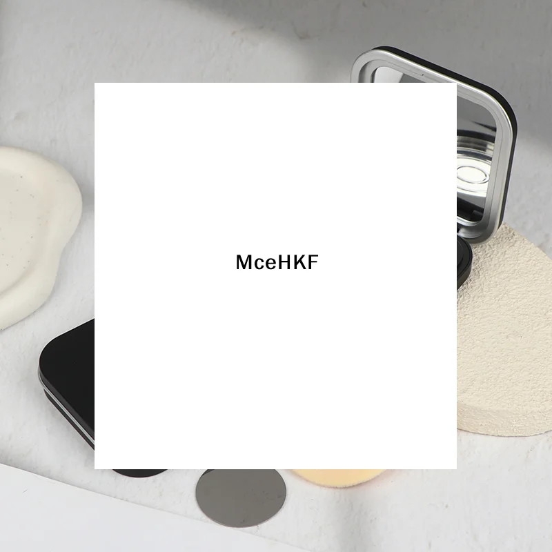 DIY 파우더 메이크업 박스 빈 자석 화장품 팔레트 홀더 박스 거울 포함 원형 그리드 60mm 플레이트 아이섀도우 블러셔 립스틱