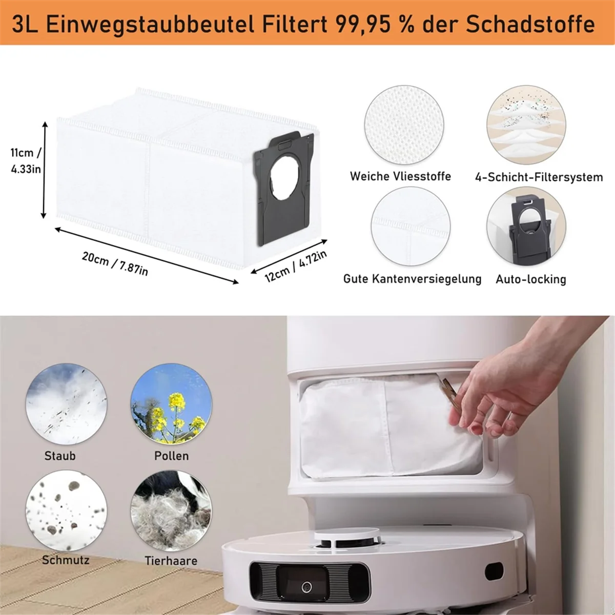 N09R Voor Dreame L10s Pro Ultra Warmte Robot Stofzuiger Belangrijkste Zijborstel Hepa Filter Mop Doek Stofzakken Accessoires