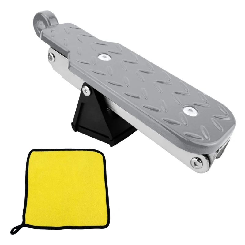 Foldable Car Door Step for Roof Access 7 Adjustable Positions Portable Car Step Ladder Outdoor Gear for Car & Trucks H9EE
