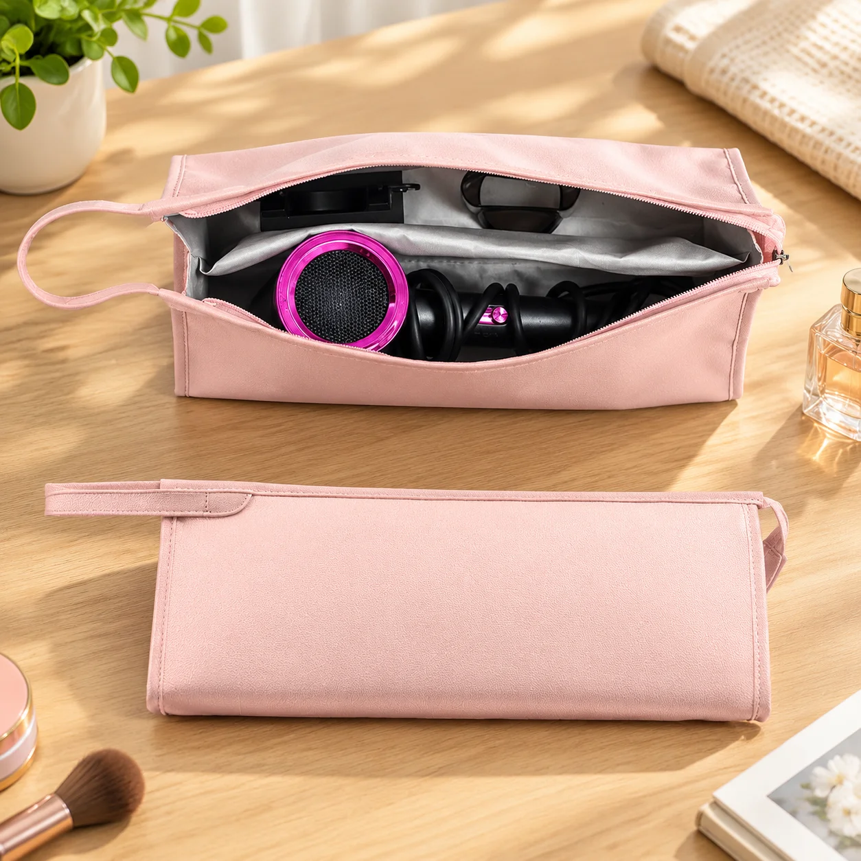 HTMCKTravel Organizer Storage Dyson Airwrap Styler Shark Flexstyle Portable Carrying Case Supersonic Hair Dryer Make Up Bag