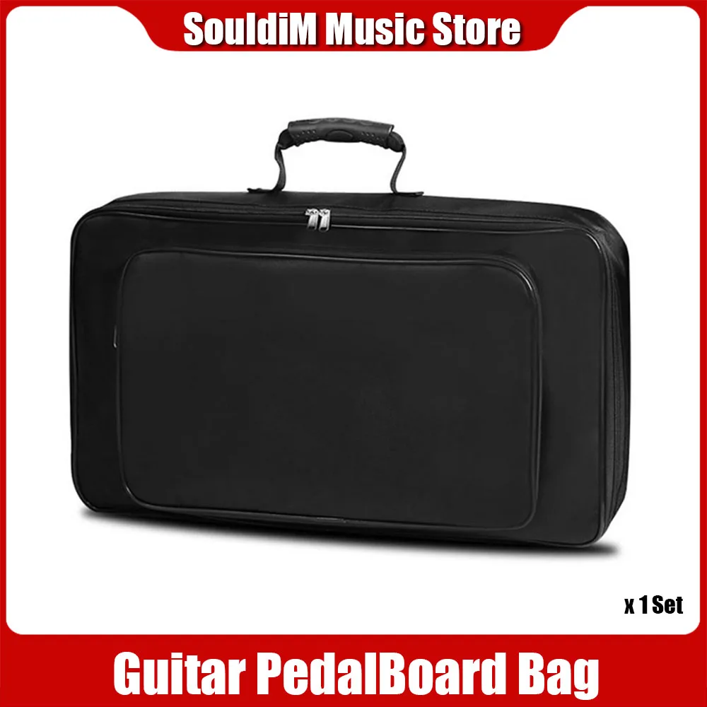 Waterproof Guitar Effects Pedal Bag Electric Guitar Pedal Board Case Black