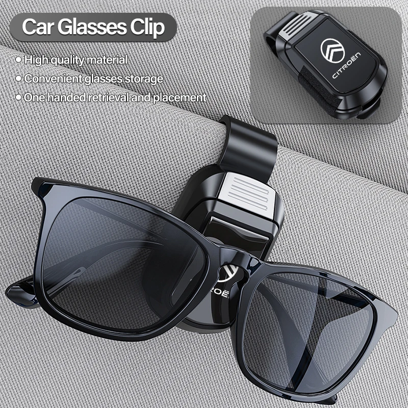 

Citroen Car Sun Visor Glasses Clip Sunglasses Storage Bracket For Citroen C3 C6 C4 2CV DS5 RD3 Xsara Grand Picasso Jumper Cactus