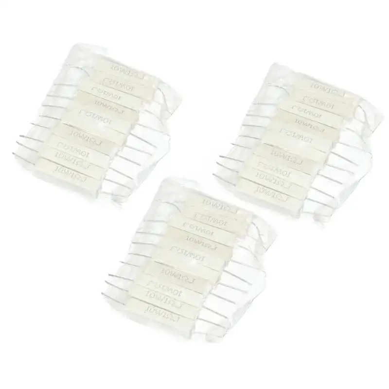 10개 단위. 패키지의 10W 5% 세라믹 시멘트 저항기 0.1R 0.22 0.33 0.5 Ohm 6.8K 0.25R 0.5R 3R 27R 12R 100R 비유도 저항기