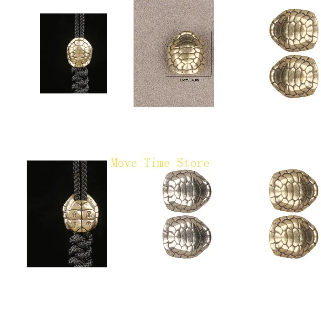 92ME Outdoors Gear Cartoon Shell Cutter Lanyards Beads, 2 Piece Metal Charm Set for Keychains, Cutter Pulls and Zippers Beads