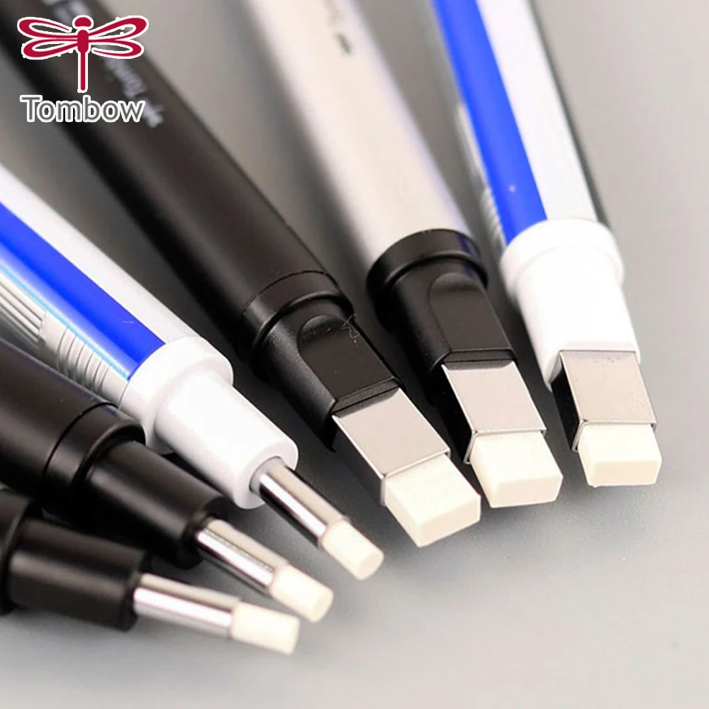 

Японский глянцевый ластик Tombow в стиле ручки MONO Press, автоматический ультратонкий эскиз, сменный стержень для рисования, студенческие товары для рукоделия